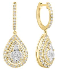Effy Collection Diamond Drop Earrings (1-1/8 ct. t.w.) in 14k Yellow Gold