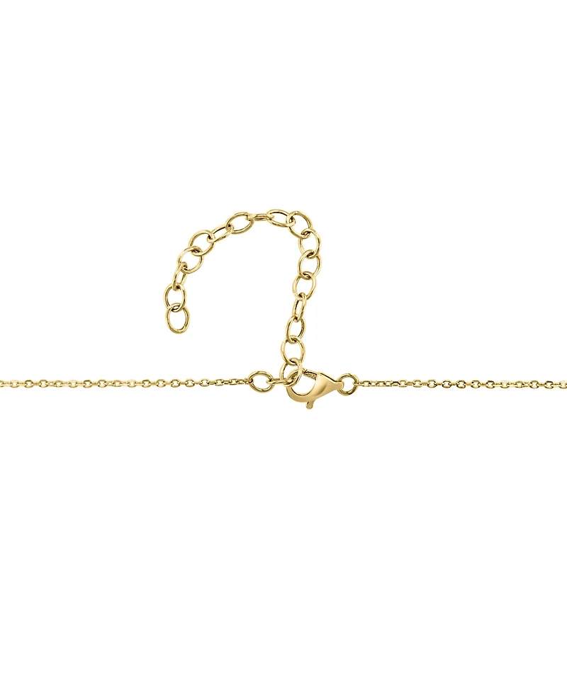 Effy Collection White (1/5 ct. t.w.) & Black (1-5/8 ct. t.w.) Diamond Necklace in 14k Yellow Gold