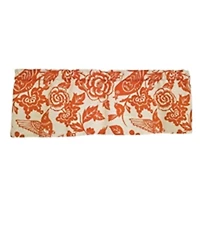 Rlf Home 100% Cotton High Quality Love Bird Tailored Window Valance with 1.5" Rod Pocket 50" W X 12" L Orange