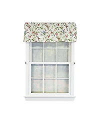 Rlf Home 100% Cotton High Quality English Ivy Tailored Window Valance with 1.5" Rod Pocket 50" W X 12" L Spring