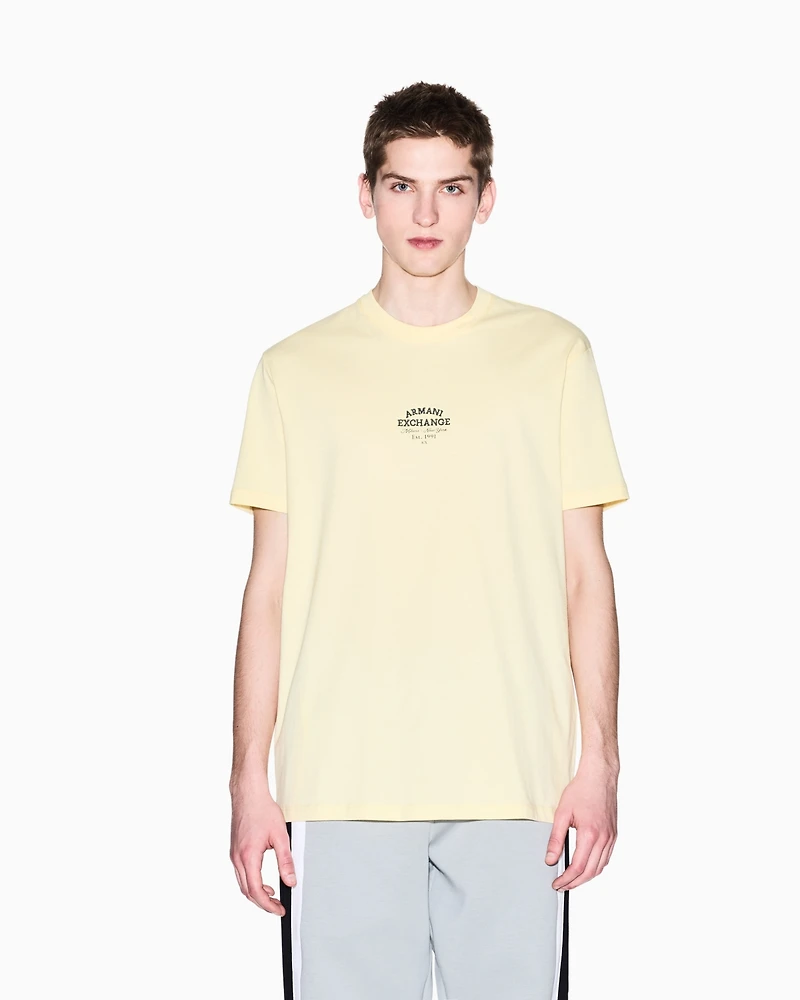 A|X Armani Exchange Men's Short Sleeve Logo Graphic Crewneck T-Shirt