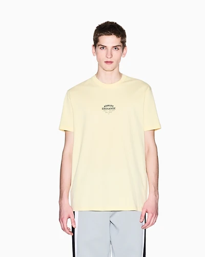 A|X Armani Exchange Men's Short Sleeve Logo Graphic Crewneck T-Shirt