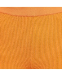 Pre-Owned Jacquemus Women's Orange Rib Knit Le Short Arancia Biker Shorts