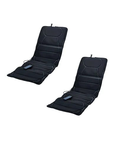 Pursonic Full-Body Massage Mat with Heat 2 pack – Multi-Zone Vibration Relief for Back, Lumbar & Legs