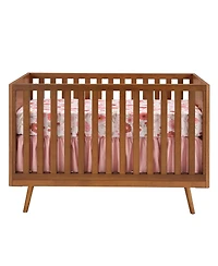 Bedtime Originals Flower Power Floral/Strawberry Baby Fitted Crib/Toddler Sheet