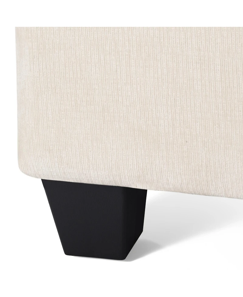 WestinTrends 68.5" Chenille Upholstered Indoor Chaise Lounge Chair