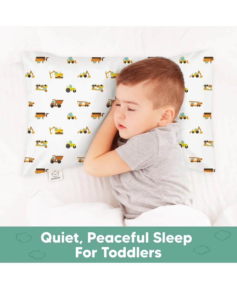KeaBabies Toddler 13X18 Pillowcase, Soft Waterproof Pillow Protector Cover for Kids, Boys, Girls, Travel