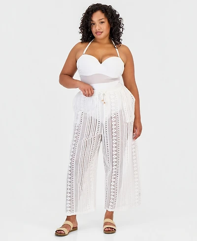 Raviya Plus Swim Cover-Up Cargo Pants
