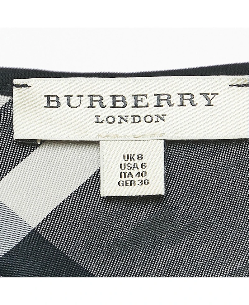 Pre-Owned Burberry Women's Black Jersey Ruched Bodycon Dress