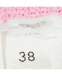 Pre-Owned Jacquemus Women's Pink Rib Knit Back Open Mini Dress