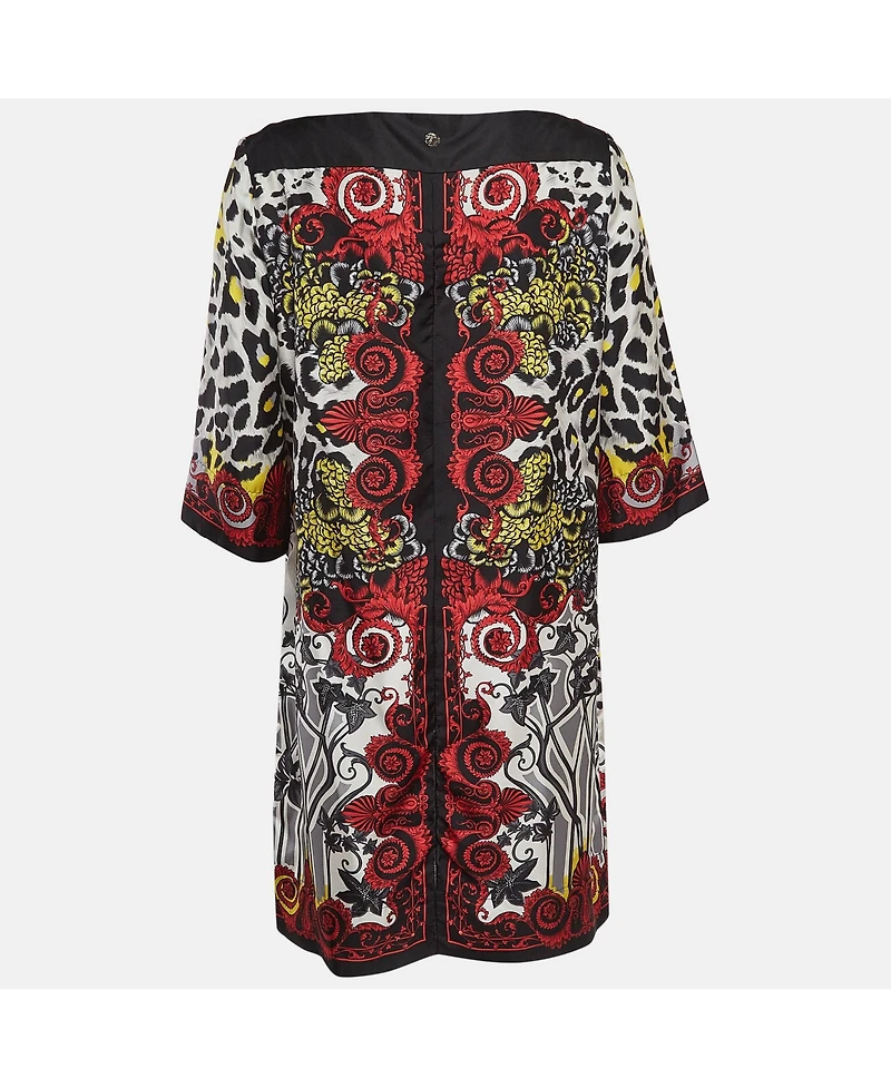Pre-Owned Versace Women's Collection Multicolor Printed Silk Mini Dress