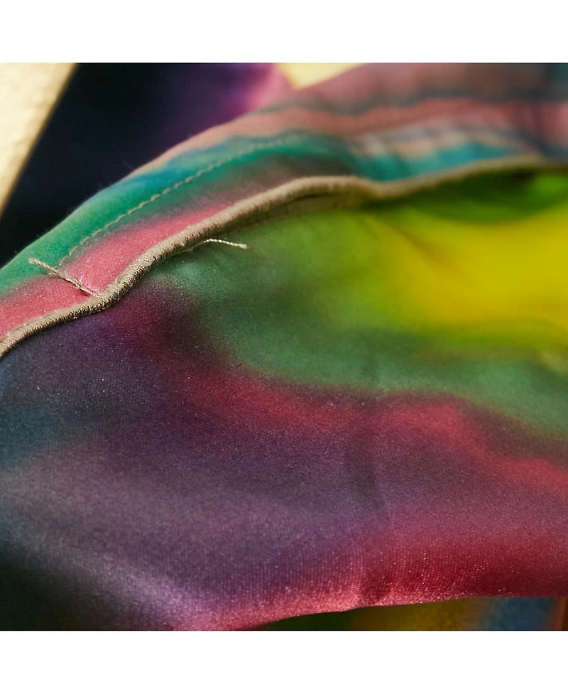 Pre-Owned Dolce & Gabbana Women's Multicolor Tie-Dye Print Satin Sheath Dress