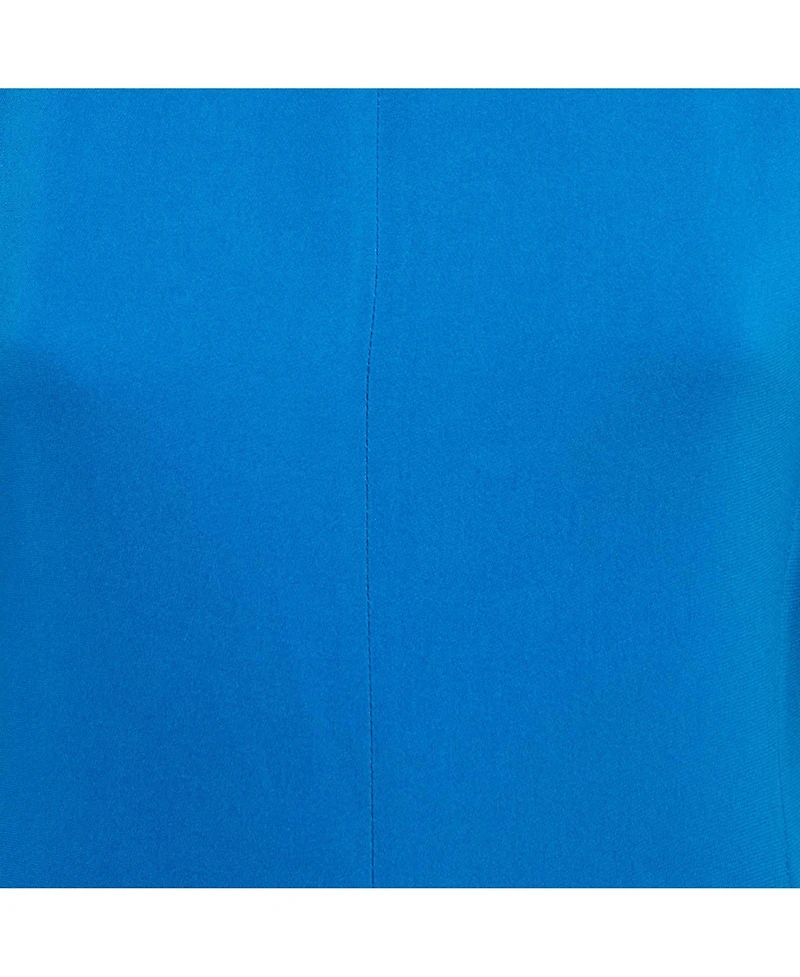 Pre-Owned Stella Mccartney Women's Blue Stretch Crepe Asymmetric Mini Dress