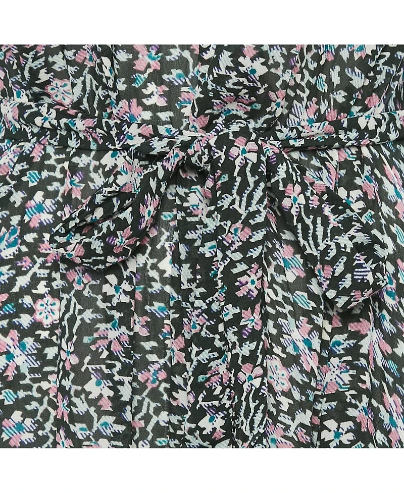 Pre-Owned Isabel Marant Women's eacutetoile Green Printed Crepe Midi