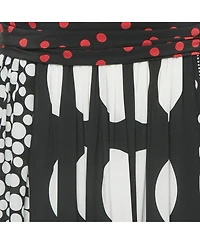 Pre-Owned Dolce & Gabbana Women's Black/white Polka Dot Print Silk Halter Neck Maxi Dress