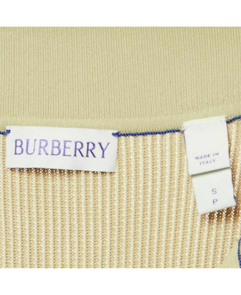 Pre-Owned Burberry Women's Sage Green Stretch Knit Midi Dress