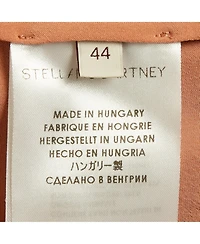 Pre-Owned Stella Mccartney Women's Peach/light Orange Silk Asymmetric Midi Dress