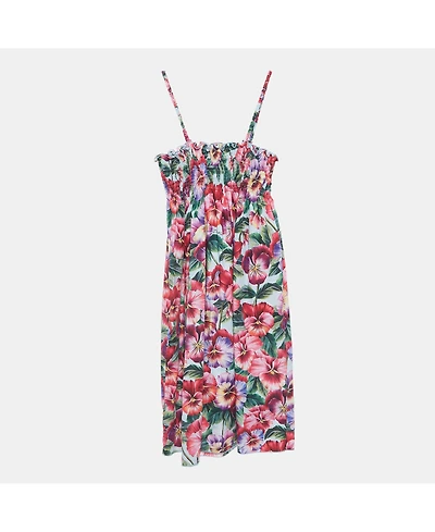 Pre-Owned Dolce & Gabbana Women's Multicolor Floral Printed Cotton Poplin