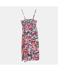 Pre-Owned Dolce & Gabbana Women's Multicolor Floral Printed Cotton Poplin