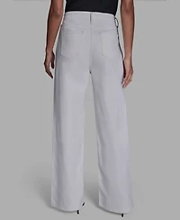 Bcbg Women's Straight Leg Tie Waist Jeans