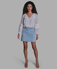 Bcbg Women's Pull-On Ruffle Top