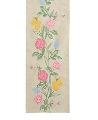 Elrene Embroidered Floral Table Runner, 14" x 70"