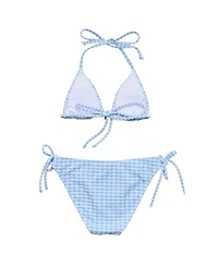 Snapper Rock Big Girls Seaside Gingham Teen Triangle Bikini
