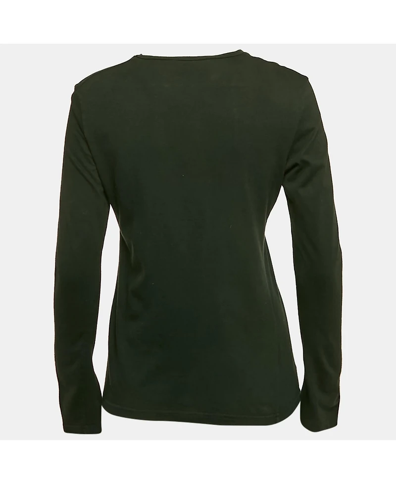 Pre-Owned Balenciaga Women's Black Printed Jersey Crewneck T-Shirt