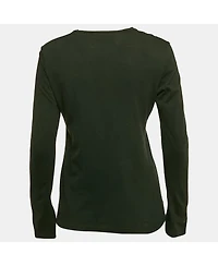 Pre-Owned Balenciaga Women's Black Printed Jersey Crewneck T-Shirt