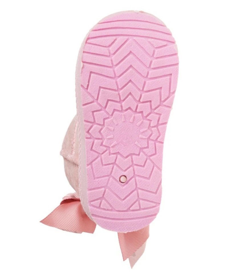 Bebe Girls' Toddler 5T-10T Bow Detail Winter Boots