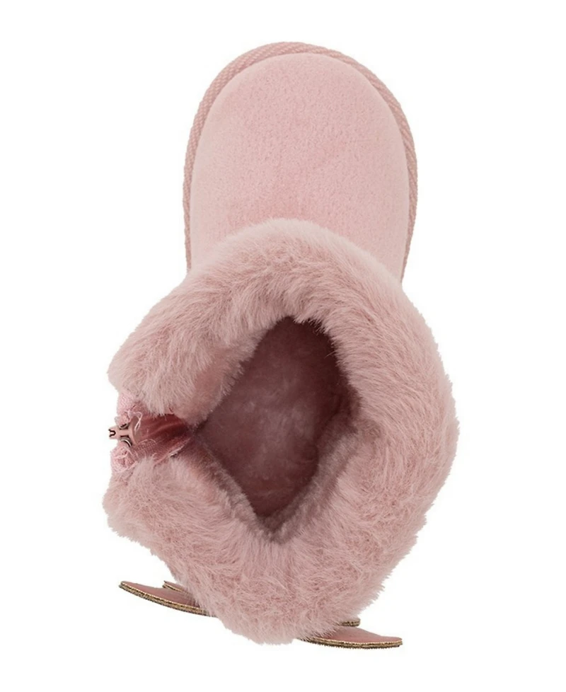 Bebe Girls' Toddler 5T-10T Butterfly Embellishment Winter Boots