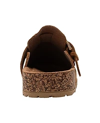 Bebe Girls' 1-13 Western Buckle Details Slip-On Mules