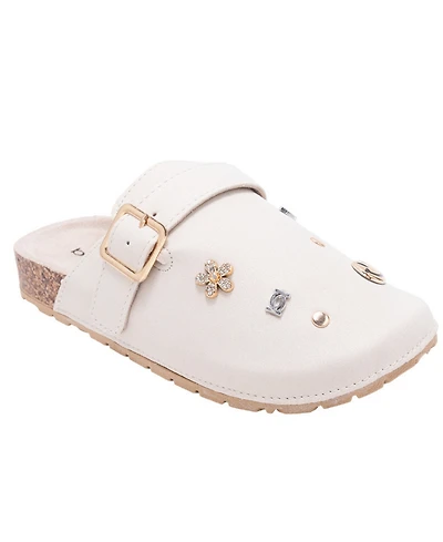 Bebe Girls' 1-13 Ornaments and Buckled Details Slip-On Footbed Clogs