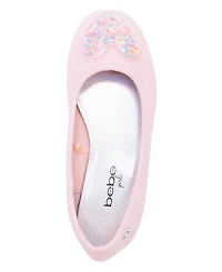 Bebe Girls' 1-13 Puffy Heart Slip-On Ballet Flats