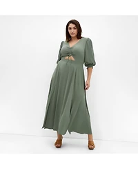 City Chic Plus Jolene Maxi Dress