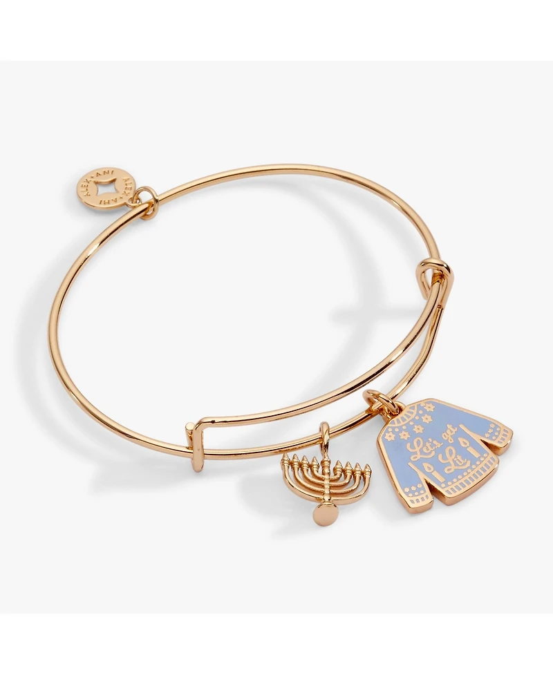 Hanukkah 'Let's get Lit" Ugly Sweater Bangle Bracelet