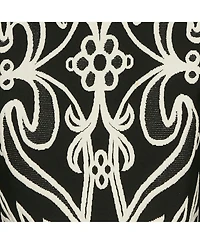 Pre-Owned Alexander Mcqueen Women's Black Floral Embossed Knit Crop Top