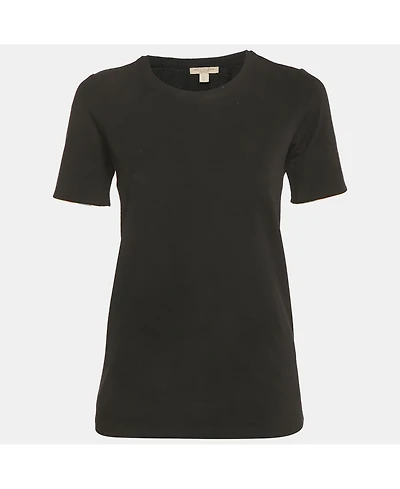 Pre-Owned Burberry Women's Black Jersey Crewneck T-Shirt