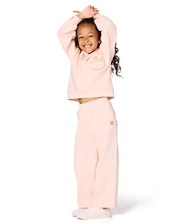 Calvin Klein Toddler Girls 2T-4T 2-Piece Fleece Hoodie and Pants Set