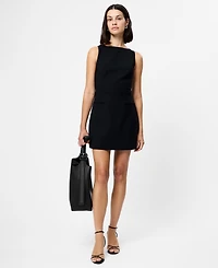 French Connection Women's Boat Neck Sleeveless Mini Dress