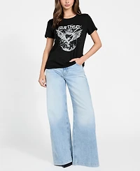 Guess Women's Short-Sleeve Love Struck Print T-Shirt