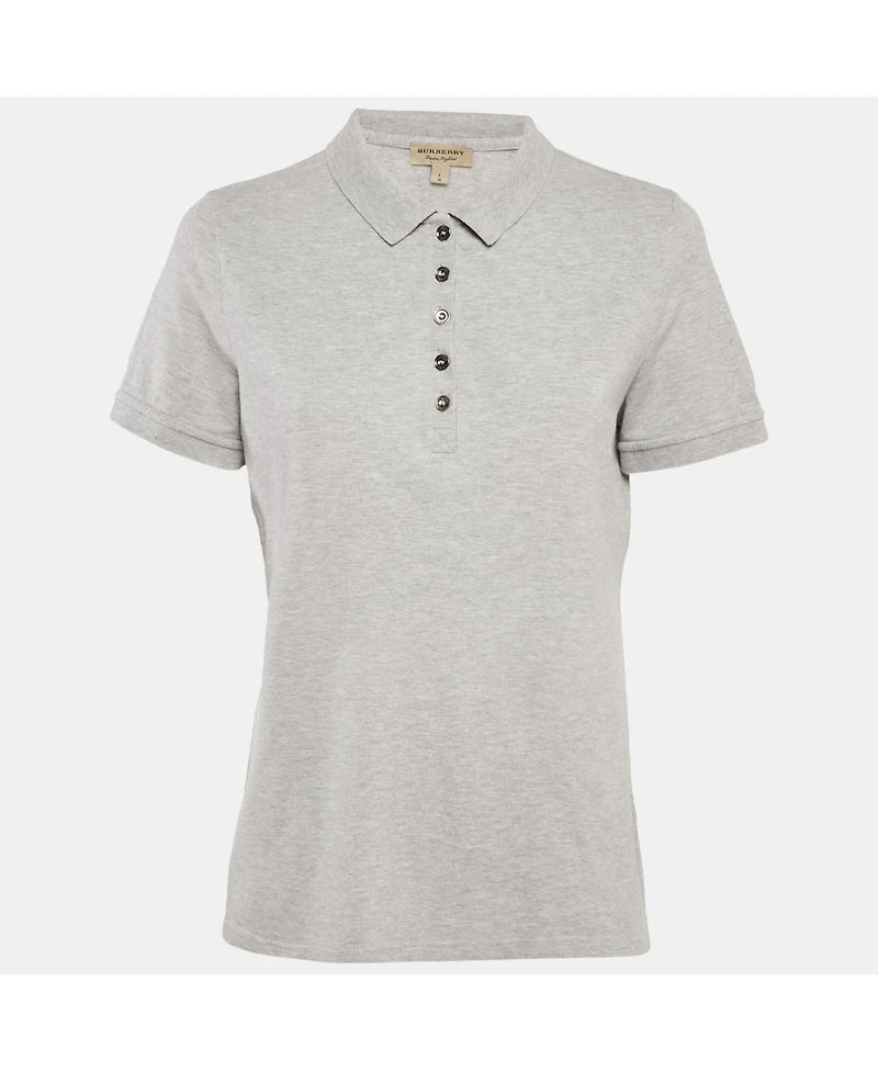 Pre-Owned Burberry Women's Cotton Pique Polo T-Shirt