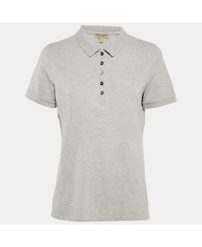 Pre-Owned Burberry Women's Cotton Pique Polo T-Shirt