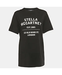 Pre-Owned Stella Mccartney Women's 23 Old Bond Street London Print Cotton T-Shirt