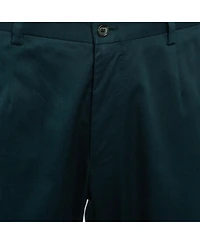 Pre-Owned Dolce & Gabbana Men's Green Cotton Formal Trousers