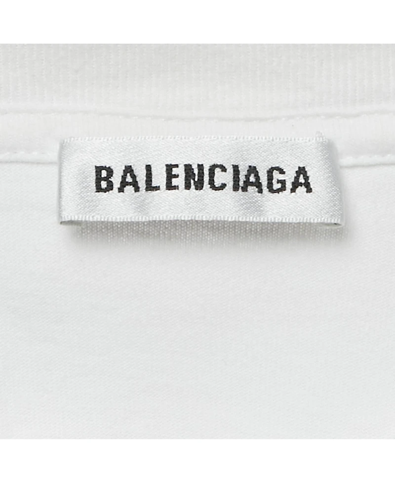 Pre-Owned Balenciaga Women's Logo Embroidered Jersey T-Shirt