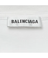 Pre-Owned Balenciaga Women's Logo Embroidered Jersey T-Shirt