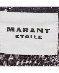 Pre-Owned Isabel Marant Women's Etoile Logo Print Linen Knit Zewel T-Shirt