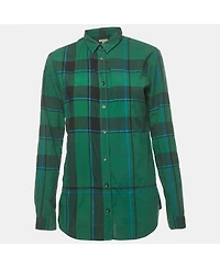 Pre-Owned Burberry Women's Brit Nova Check Cotton Shirt