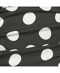 Pre-Owned Dolce & Gabbana Women's Black Polka Dots Print Silk Halter Neck Top